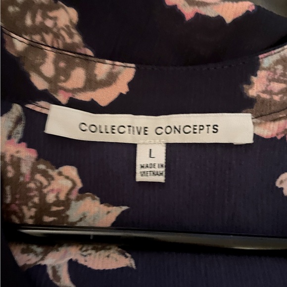 Beautiful Ruffle Dress with Button and Bow Details by Collective Concepts - Picture 10 of 10